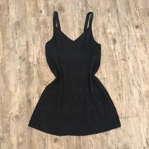 Black Polka Dot Slip Dress
